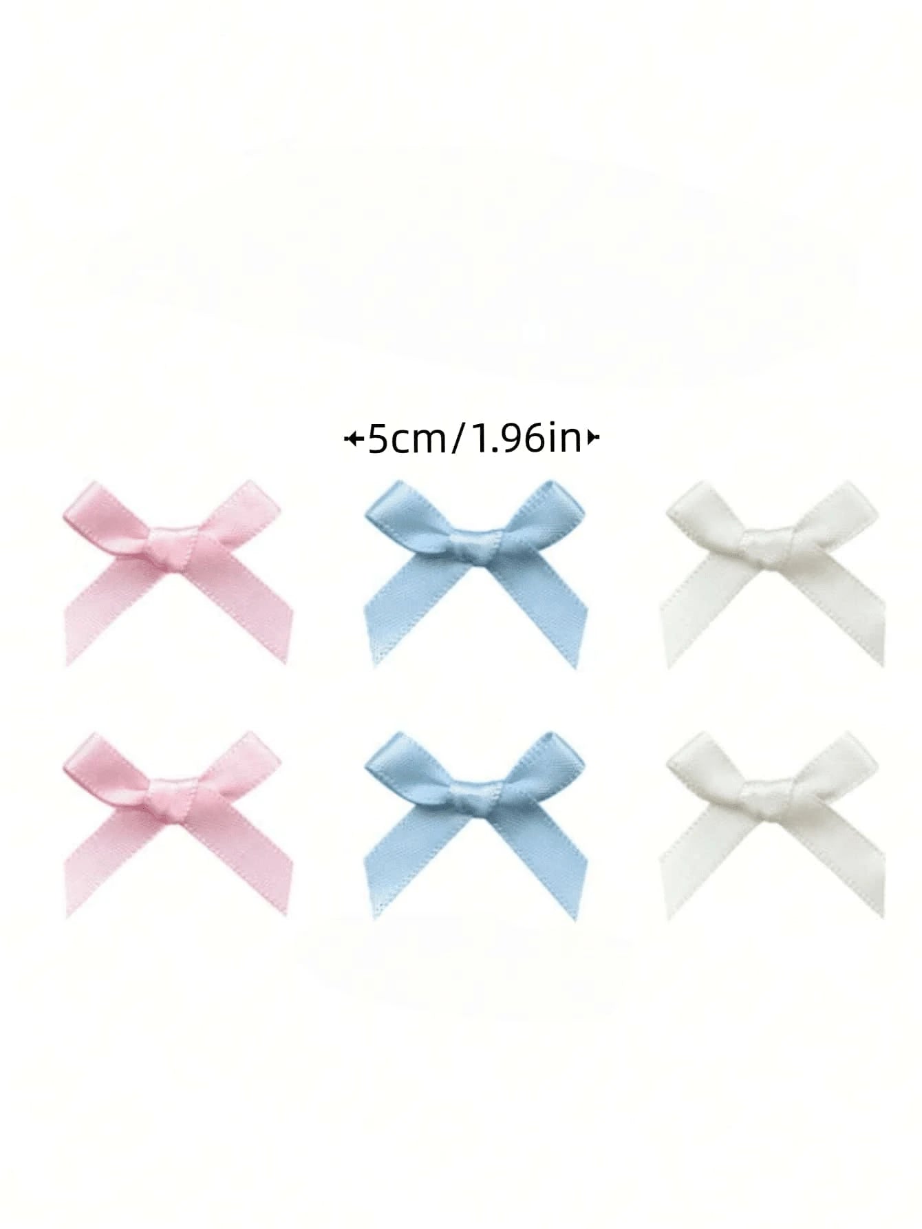 18Pcs Cute & Elegant White Ribbon Bow Hair Clips for Little Girls in Ballet Style