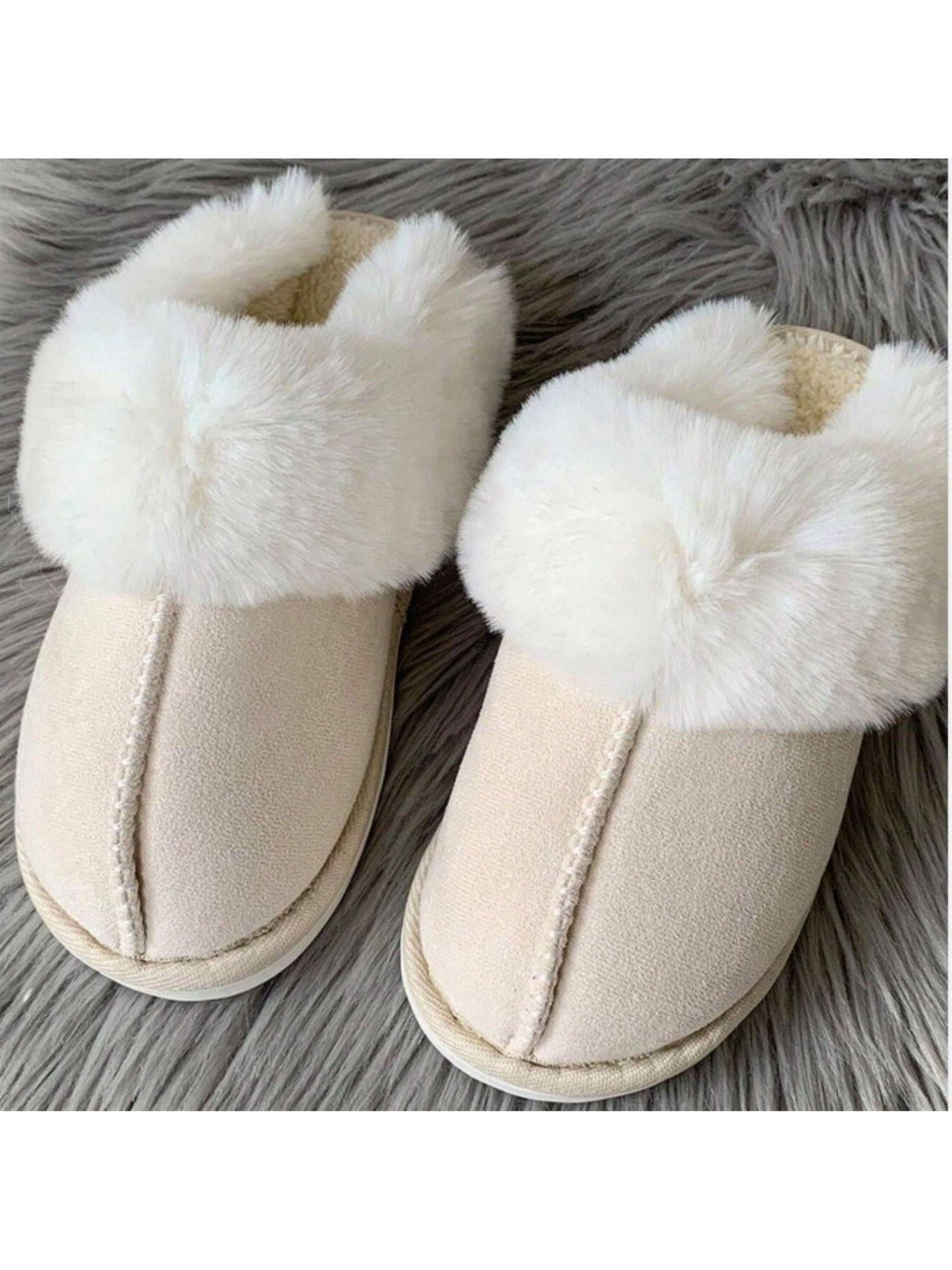 Womens Slippers Fluffy Cozy Fashion Slippers Warm Soft House Slippers