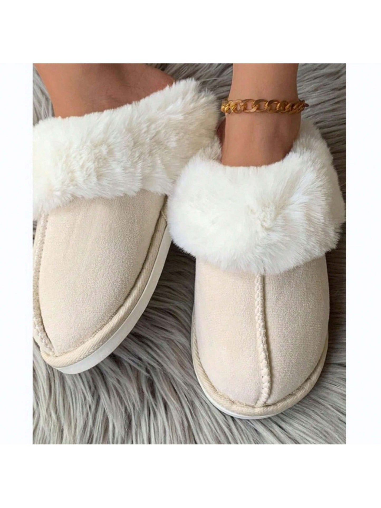 Womens Slippers Fluffy Cozy Fashion Slippers Warm Soft House Slippers