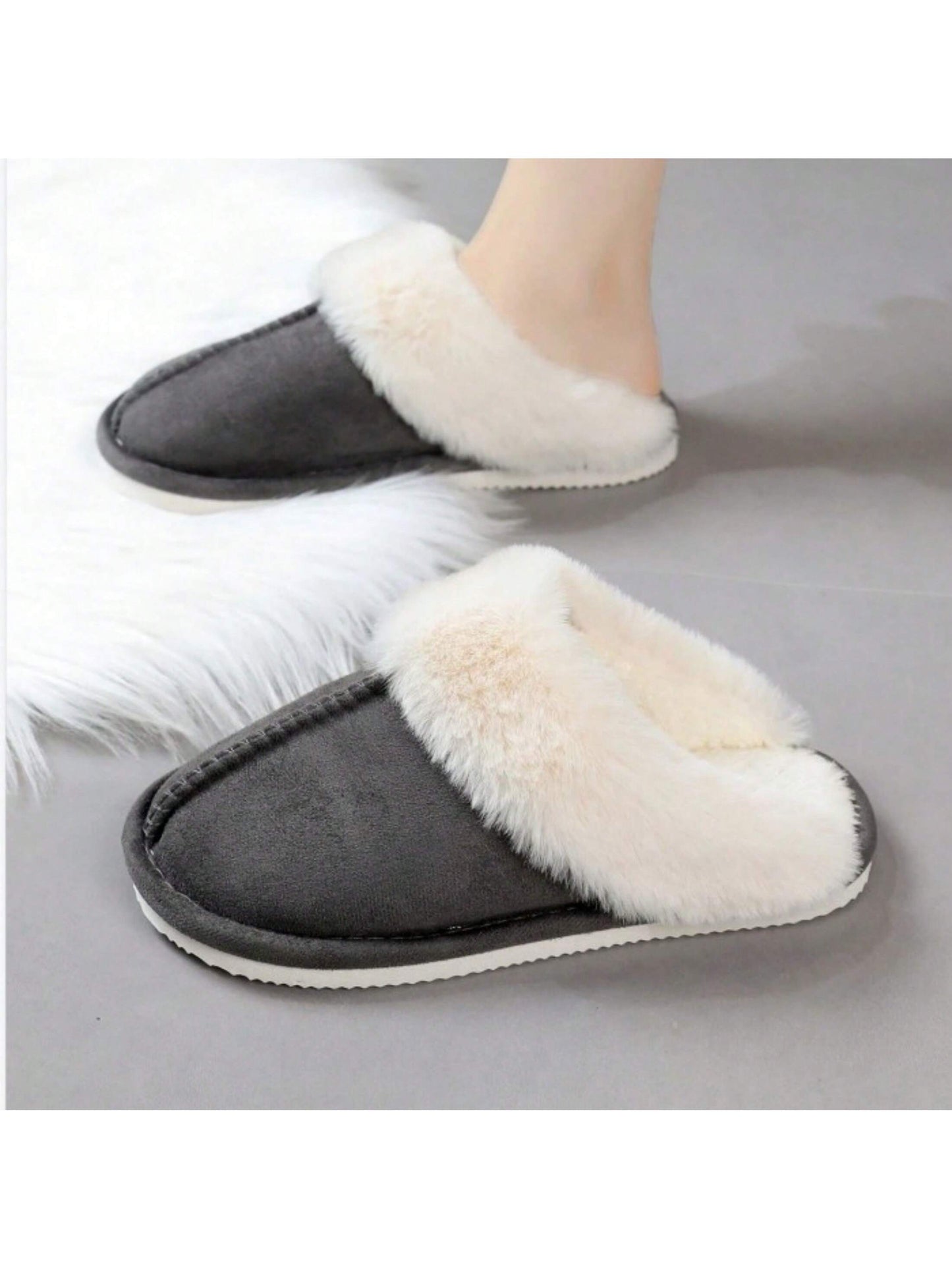 Womens Slippers Fluffy Cozy Fashion Slippers Warm Soft House Slippers