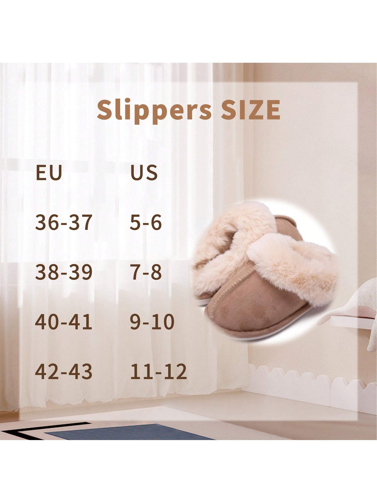 Womens Slippers Fluffy Cozy Fashion Slippers Warm Soft House Slippers