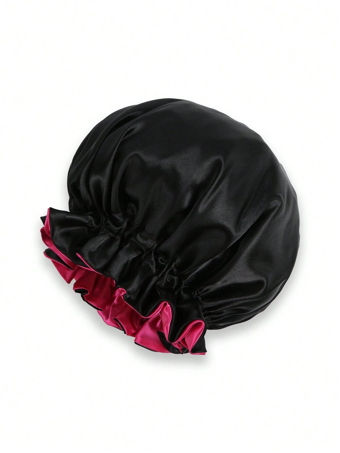 Color Block Satin Sleeping Hat Silk Bonnet Satin Bonnet Valentine'S Day