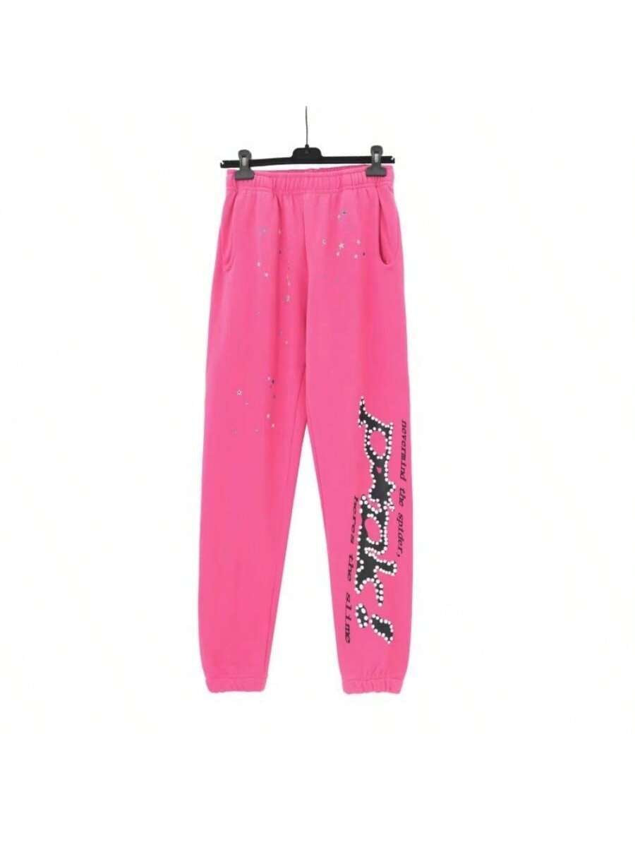 Never Mind the Spider, Here'S the Slime, Hip Pop Graphic Pants Printing Casual Sweatpants