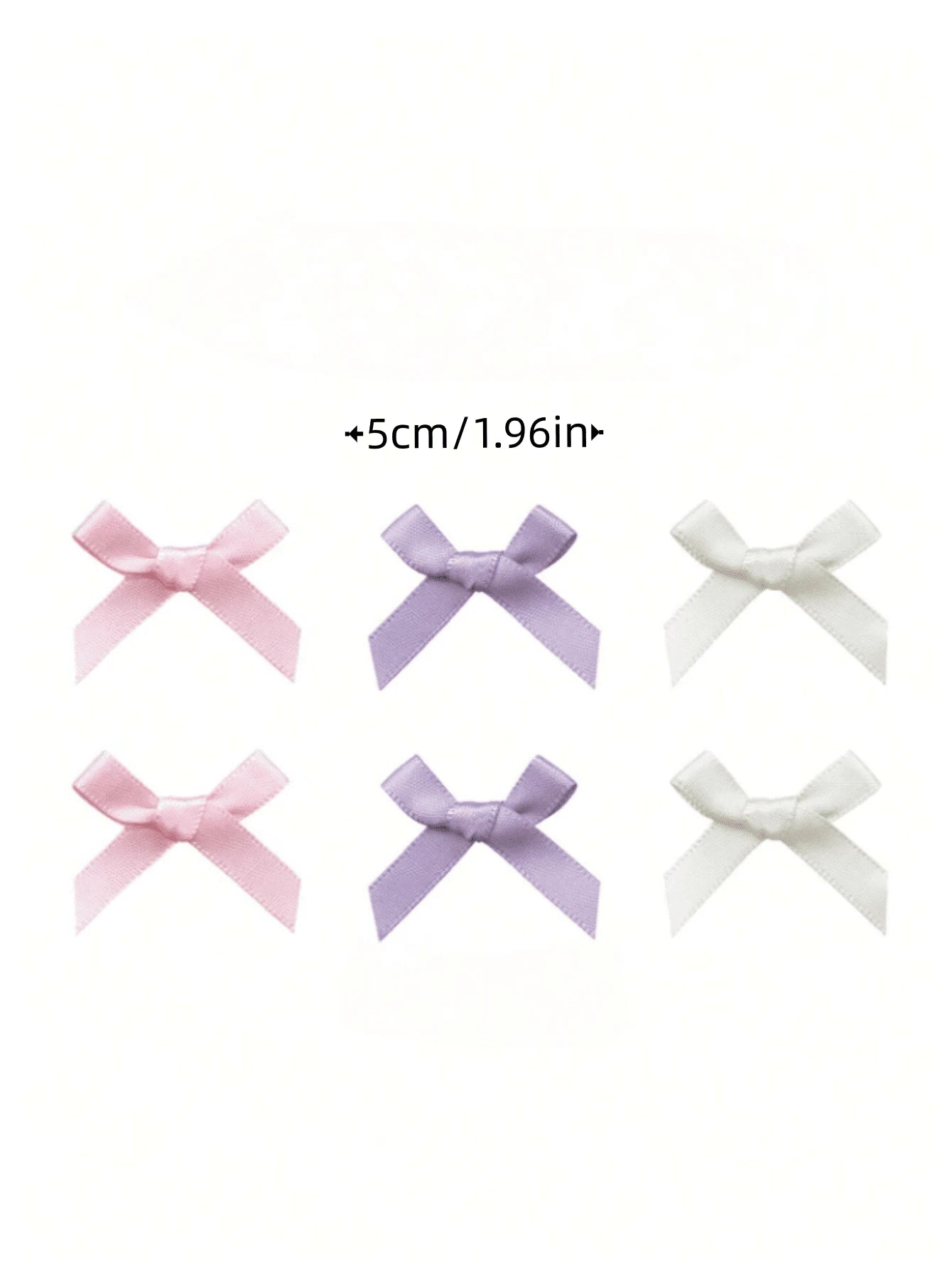 18Pcs Cute & Elegant White Ribbon Bow Hair Clips for Little Girls in Ballet Style