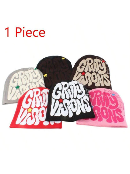 Winter Hats for Women New Beanies Knitted Cute Hat Girls Autumn Female Beanie Caps Warmer Bonnet Ladies Street Hip Hop Cap,School Y2K Pink Accessories