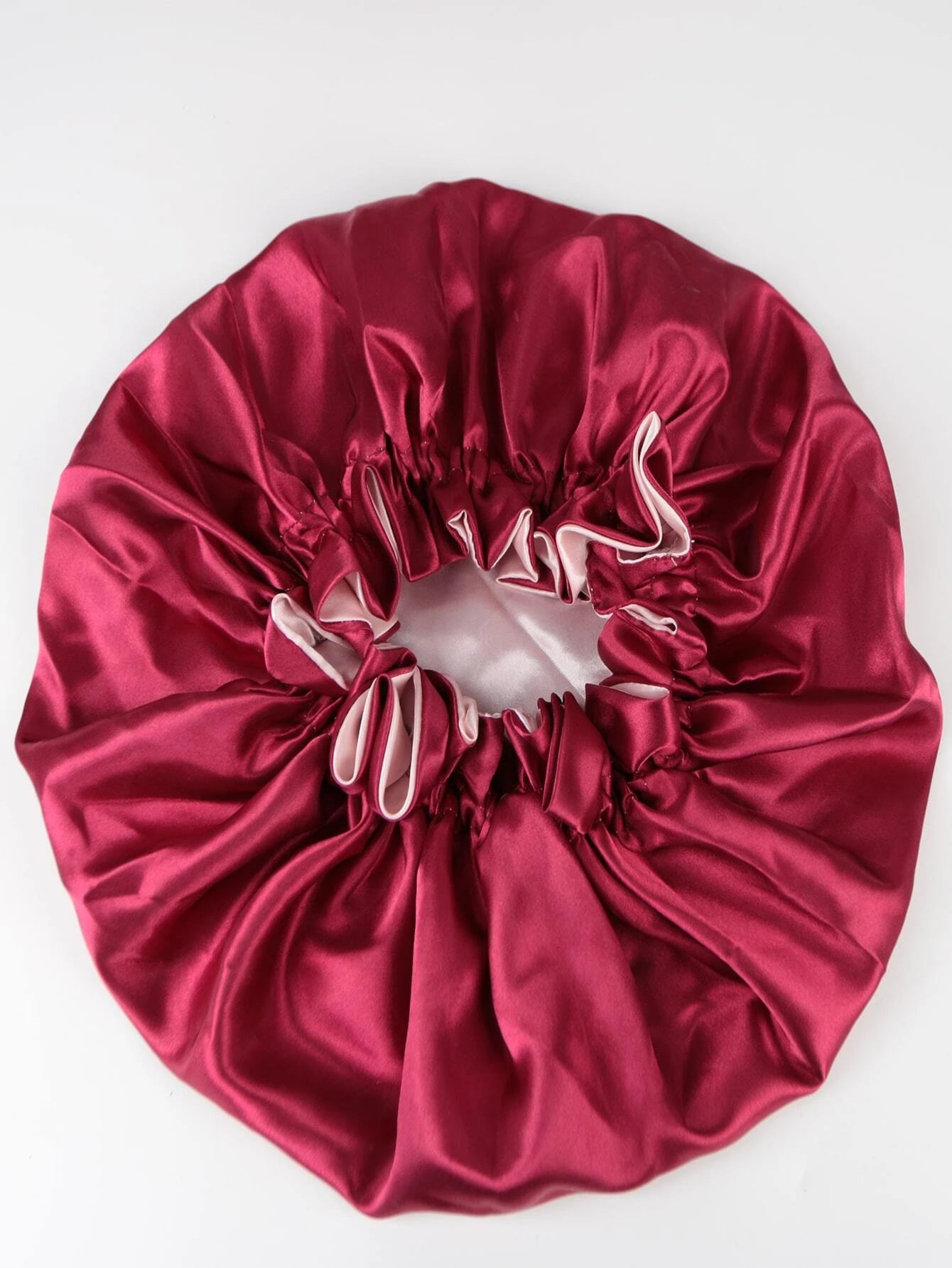 Color Block Satin Sleeping Hat Silk Bonnet Satin Bonnet Valentine'S Day