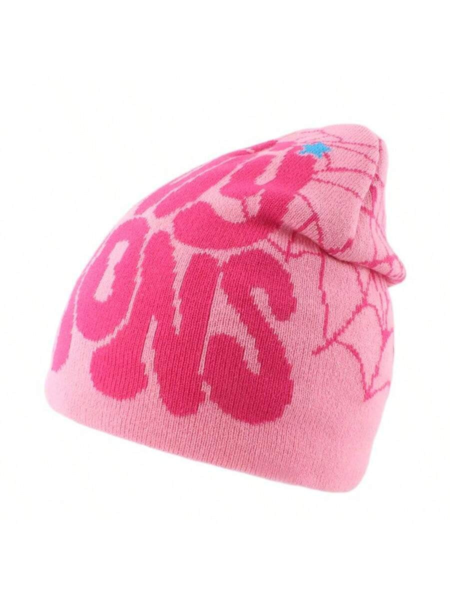 Winter Hats for Women New Beanies Knitted Cute Hat Girls Autumn Female Beanie Caps Warmer Bonnet Ladies Street Hip Hop Cap,School Y2K Pink Accessories