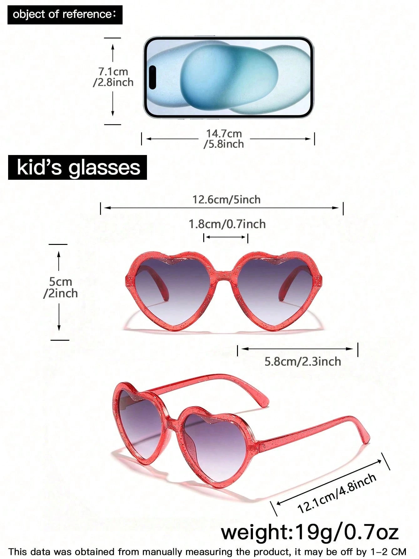 4 PCS Children'S 4-8Y Love Frame and Large Square Frame Fashion Glasses for Daily Outings and Dress Up