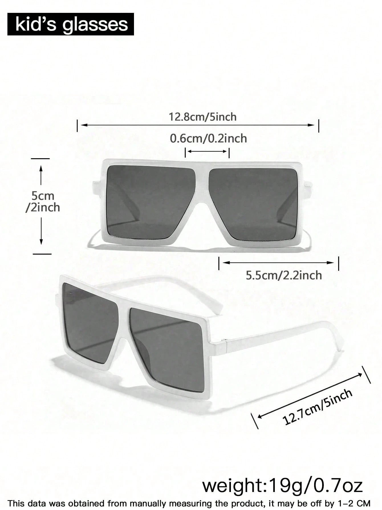 4 PCS Children'S 4-8Y Love Frame and Large Square Frame Fashion Glasses for Daily Outings and Dress Up