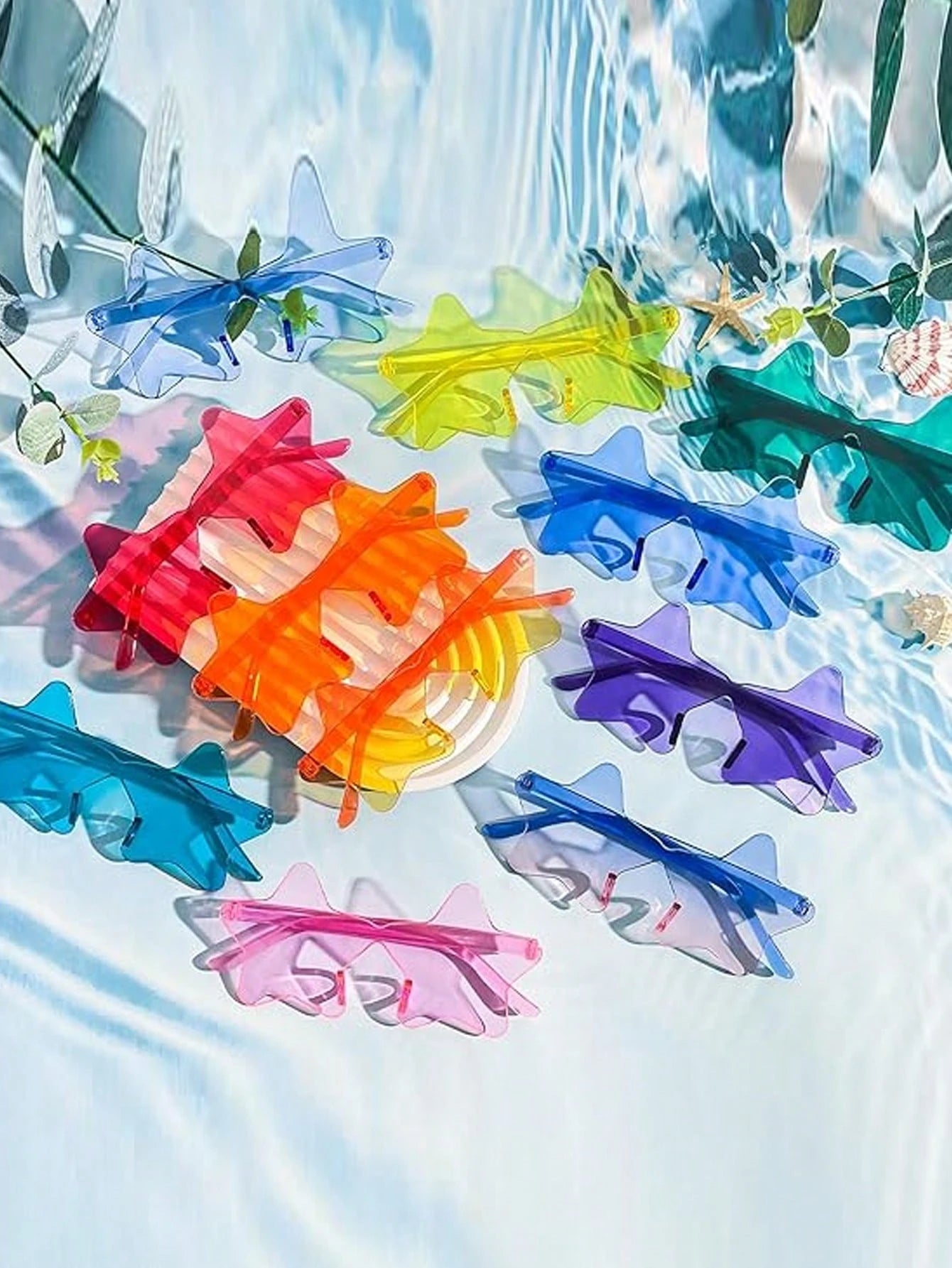 Star Shaped Frameless Fashion Glasses Transparent Candy Color Glasses Asymmetric One-Piece Fun Party Glasses Teenagers Adults, Frameless Star Shaped Fashion Glasses Girls Fashion Glasses Boys Candy Color Star Glasses Fashion Glasses Colored Glasses, Fashionable and Cute Frameless Fashion Glasses, Suitable for Boys and Girls Outdoor Sports Party Vacation Travel Supplies Photo Props