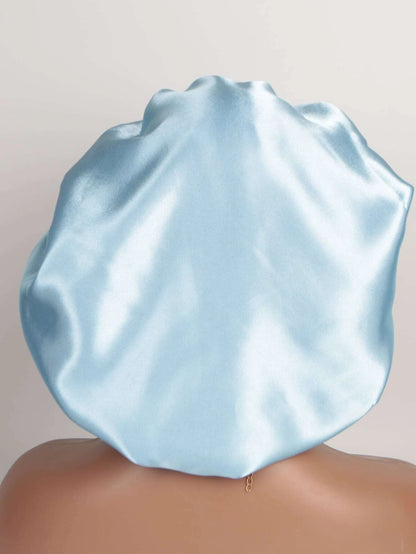 Color Block Satin Sleeping Hat Silk Bonnet Satin Bonnet Valentine'S Day