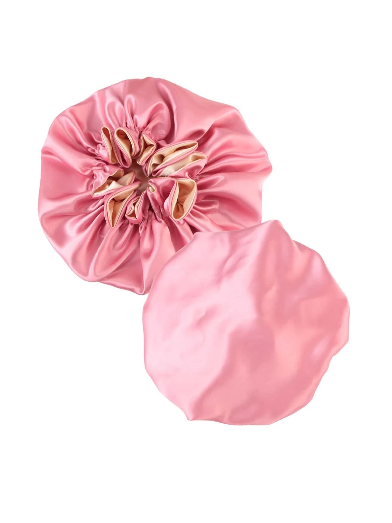 Color Block Satin Sleeping Hat Silk Bonnet Satin Bonnet Valentine'S Day