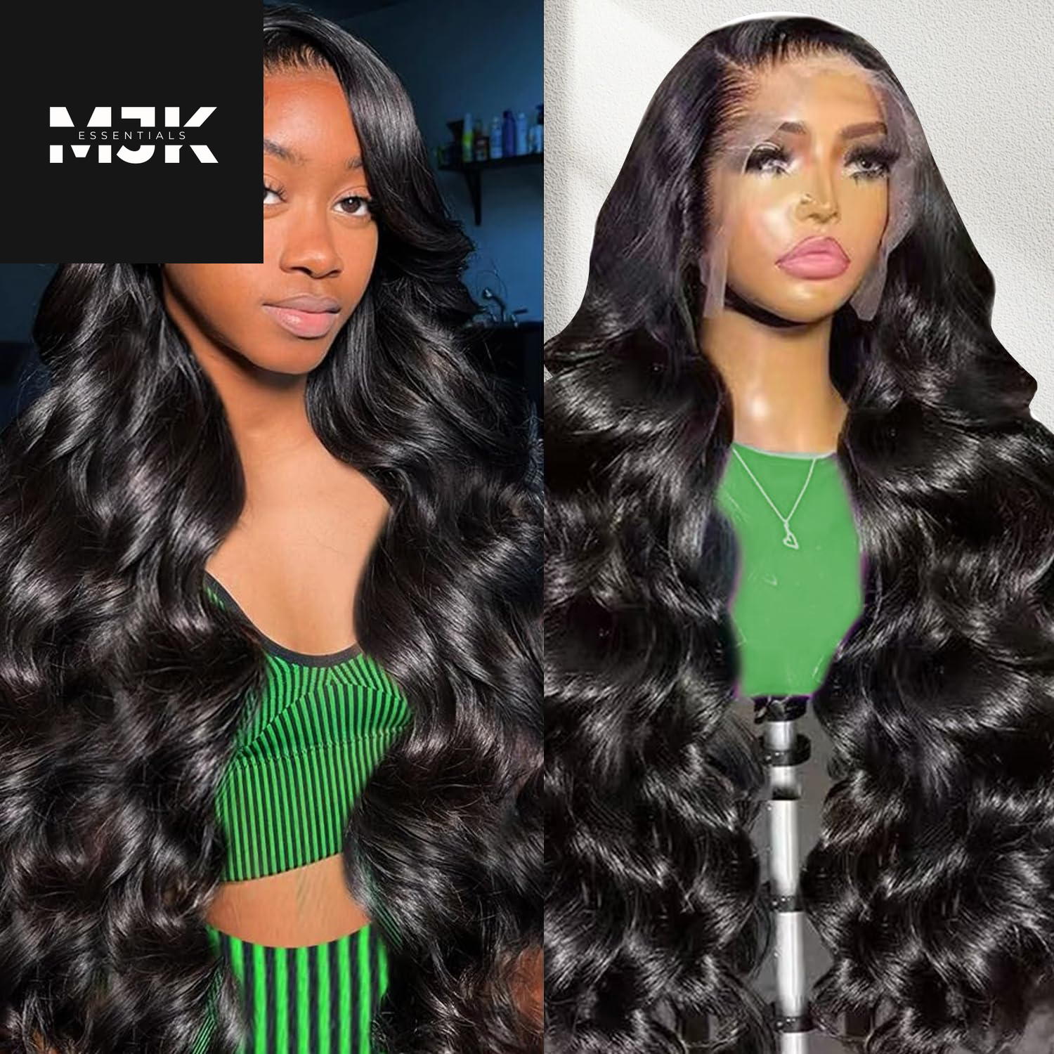 28 Inch Body Wave Lace Front Wigs Human Hair 13X4 HD Transparent Lace Frontal Wigs Human Hair 180% Density Glueless Wigs Pre Plucked with Natural Hairline Baby Hair Wigs for Black Women