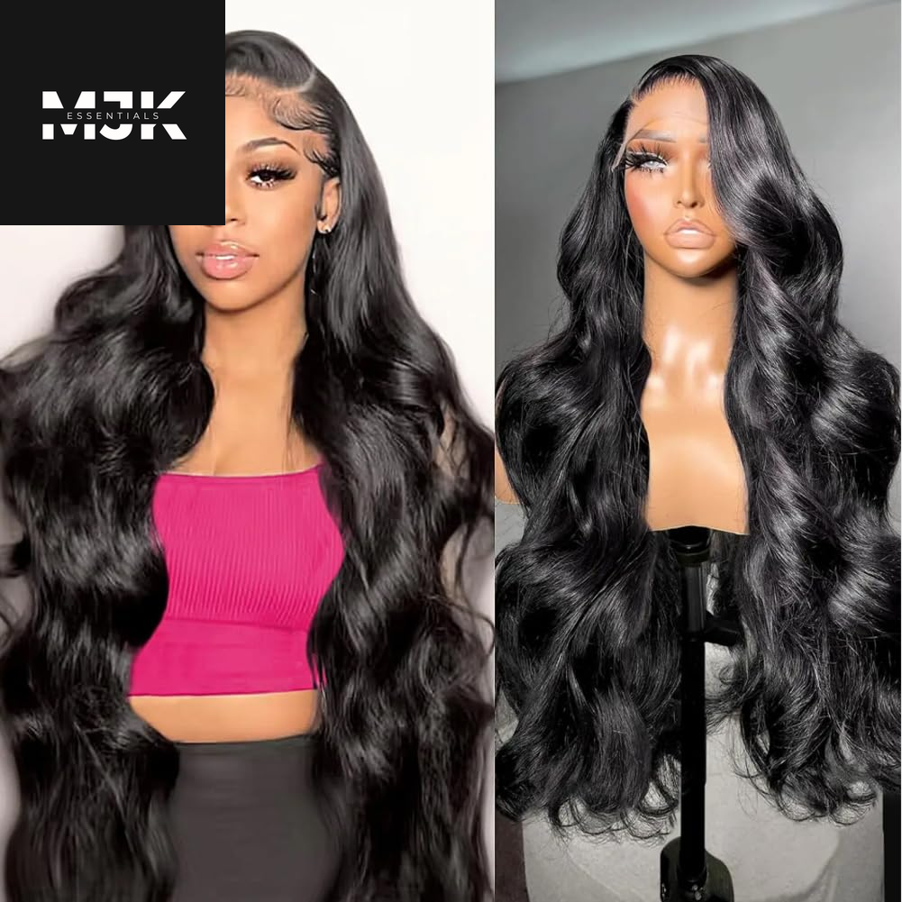 28 Inch 5X5 HD Lace Closure Wigs Human Hair Wear and Go Glueless Wigs Human Hair Pre Plucked Pre Cut 180% Density Body Wave Lace Front Wigs Human Hair for Women