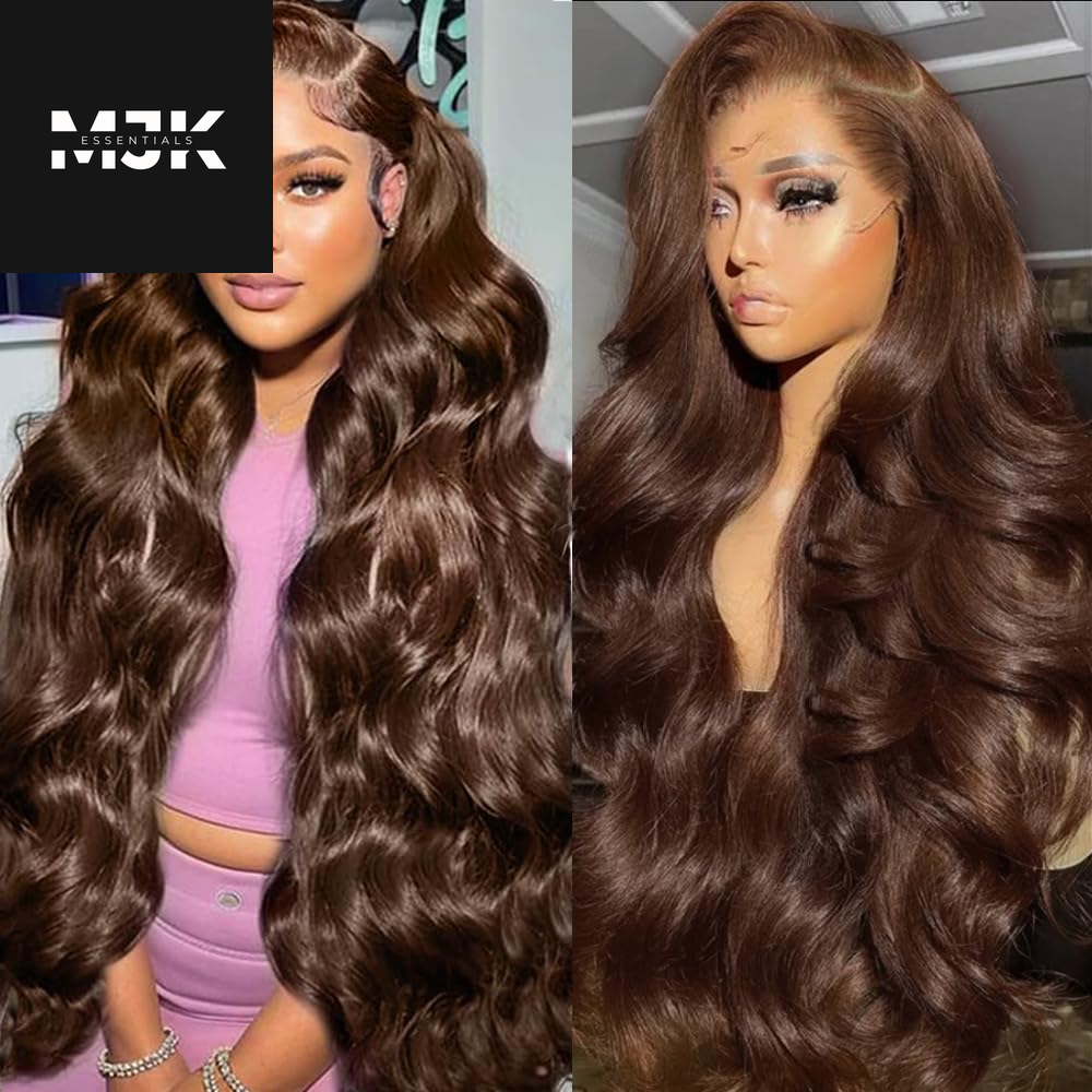 28 Inch Ombre Lace Front Wig Human Hair 1B/30 Body Wave Highlight Lace Front Wigs Human Hair Colored 13X4 Ombre Brown Wig Human Hair 200% Density Glueless HD Lace Frontal Wigs Human Hair