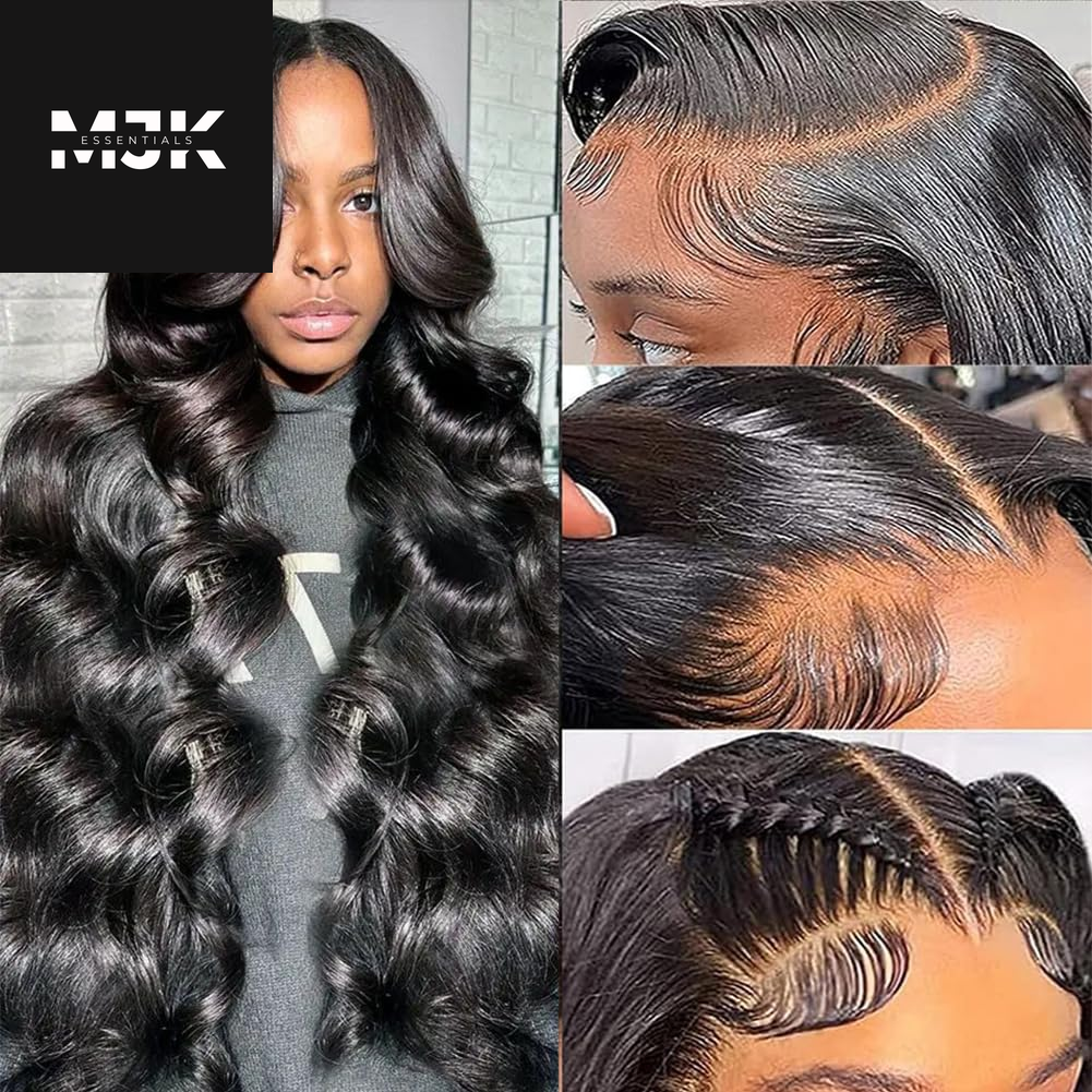 28 Inch 5X5 HD Lace Closure Wigs Human Hair Wear and Go Glueless Wigs Human Hair Pre Plucked Pre Cut 180% Density Body Wave Lace Front Wigs Human Hair for Women