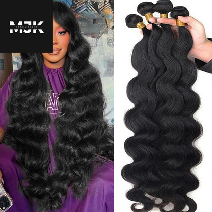 12A Human Hair Bundles 20 22 24 26 Inch Body Wave Bundles Human Hair 100% Unprocessed Brazilian Virgin Hair 4 Bundles Deals Human Hair Extensions Quick Weave Bundles Human Hair Natural Black