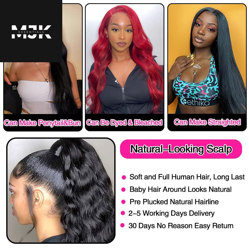 12A Straight Bundles Human Hair (22 24 26 28 Inches, Straight 4 Bundles) 100% Unprocessed Brazilian Virgin Straight Human Hair Bundles Natural Color Raw Hair