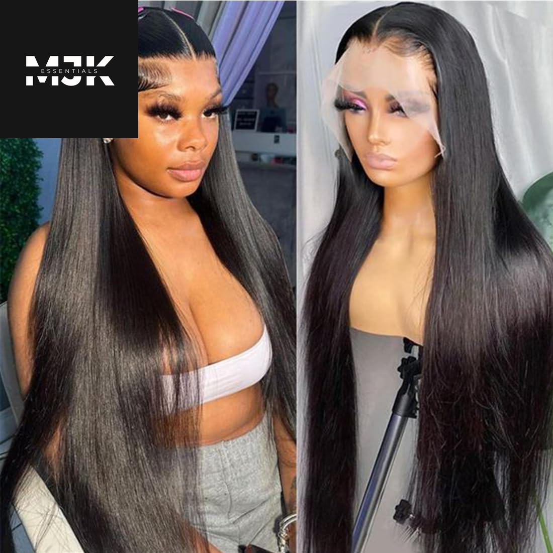 Straight Wigs Human Hair 30 Inch 13X6 Lace Front Wigs Human Hair 12A 200 Density Hd Transparent Straight Lace Front Wigs Human Hair Pre Plucked Bleached Tiny Knots Real Lace Frontal Wigs for Women