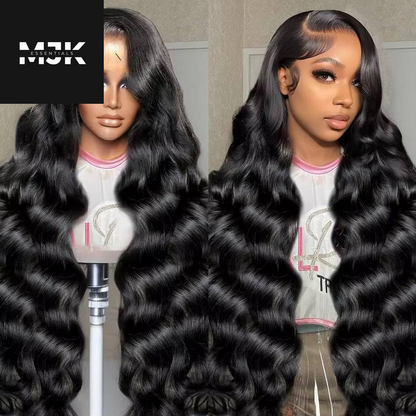 Closure Wigs Human Hair Body Wave 5X5 HD Lace Closure Wigs Human Hair Pre Plucked with Baby Hair 180% Density Brazilian Virgin Human Hair Wigs for Black Women Natural Color (Body Wave Wig, 24 Inch)