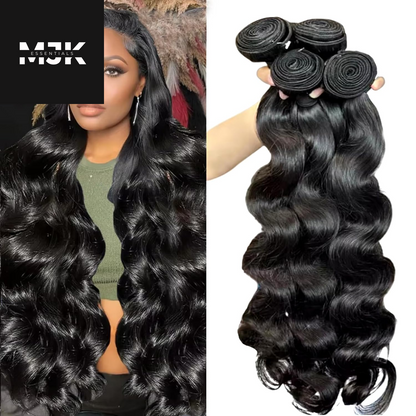 12 a Human Hair Bundles 20 22 24 26 Inch Body Wave Curly Bundles Human Hair 100% Unprocessed Brazilian Raw Virgin Hair 4 Bundles Body Wave Natural Color