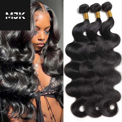 12A Human Hair Bundles 20 22 24 26 Inch Body Wave Bundles Human Hair 100% Unprocessed Brazilian Virgin Hair 4 Bundles Deals Human Hair Extensions Quick Weave Bundles Human Hair Natural Black