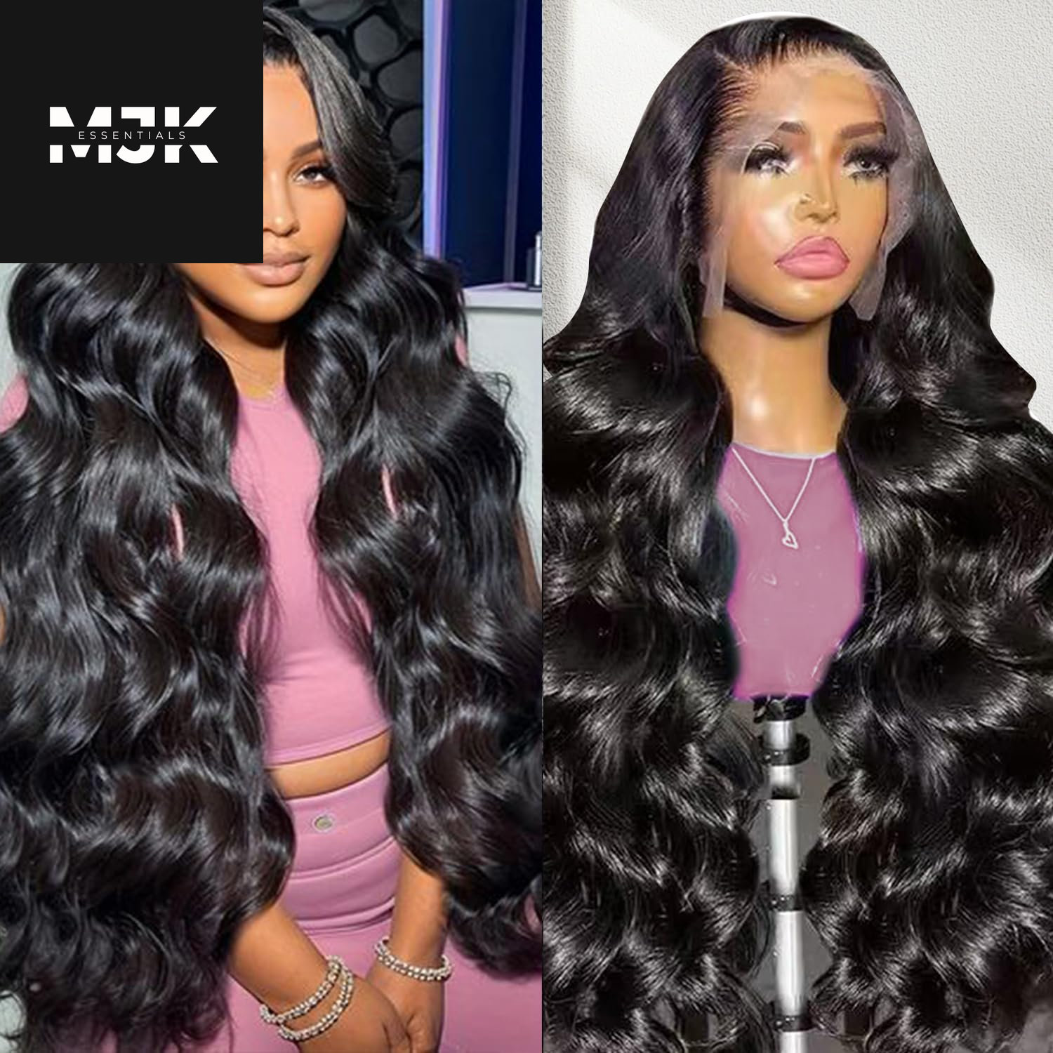 28 Inch Body Wave Lace Front Wigs Human Hair 13X4 HD Transparent Lace Frontal Wigs Human Hair 180% Density Glueless Wigs Pre Plucked with Natural Hairline Baby Hair Wigs for Black Women