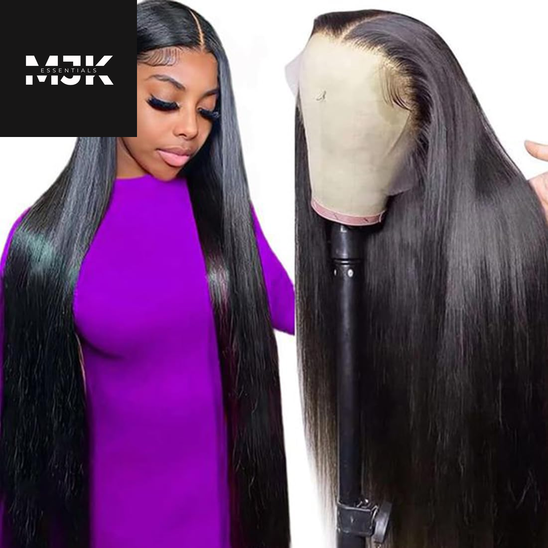 Straight Wigs Human Hair 30 Inch 13X6 Lace Front Wigs Human Hair 12A 200 Density Hd Transparent Straight Lace Front Wigs Human Hair Pre Plucked Bleached Tiny Knots Real Lace Frontal Wigs for Women