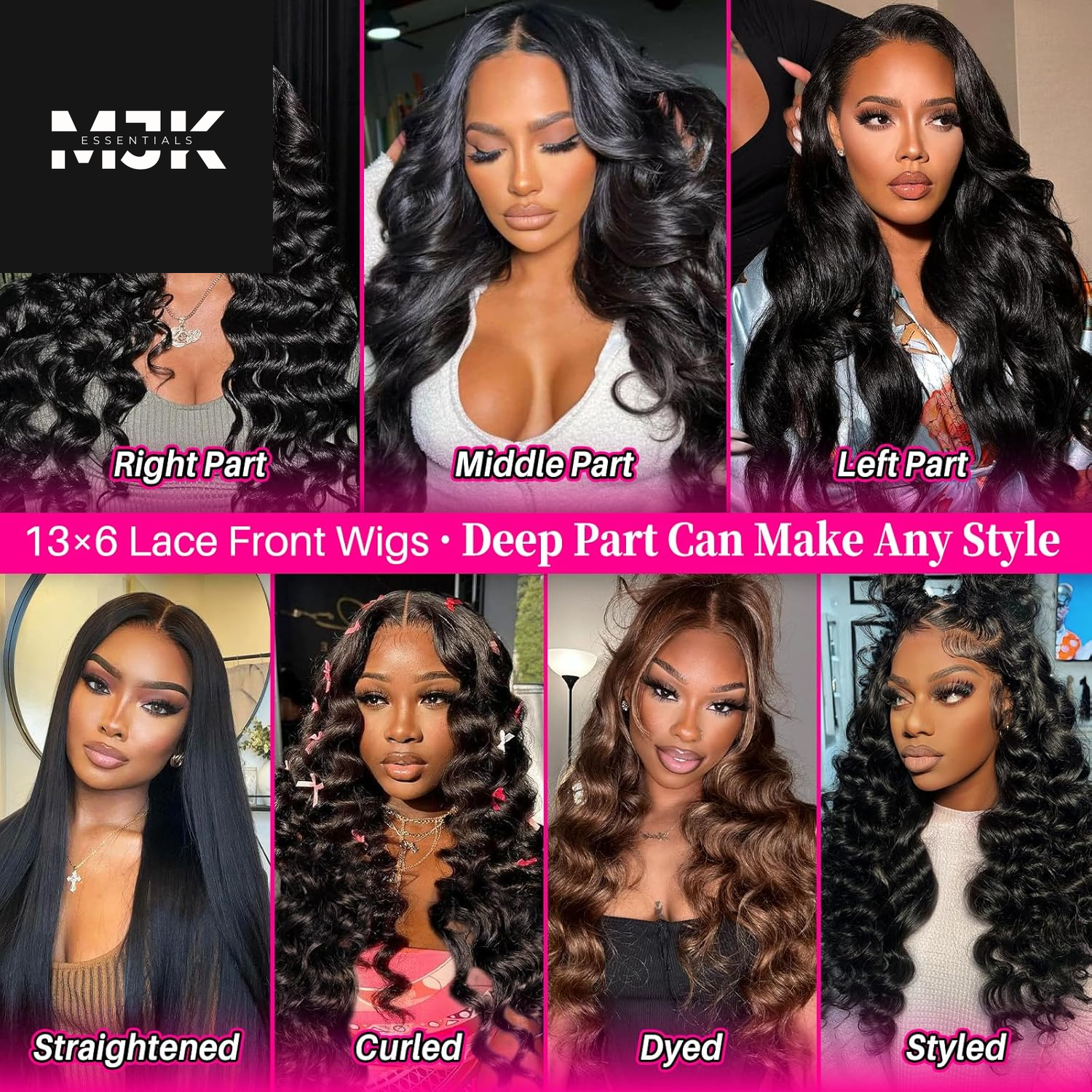 30 Inch 13X6 Lace Front Wigs Human Hair Body Wave Human Hair Wig HD Lace Frontal Glueless Wigs Human Hair Pre Plucked with Baby Hair 180 Density Natural Black