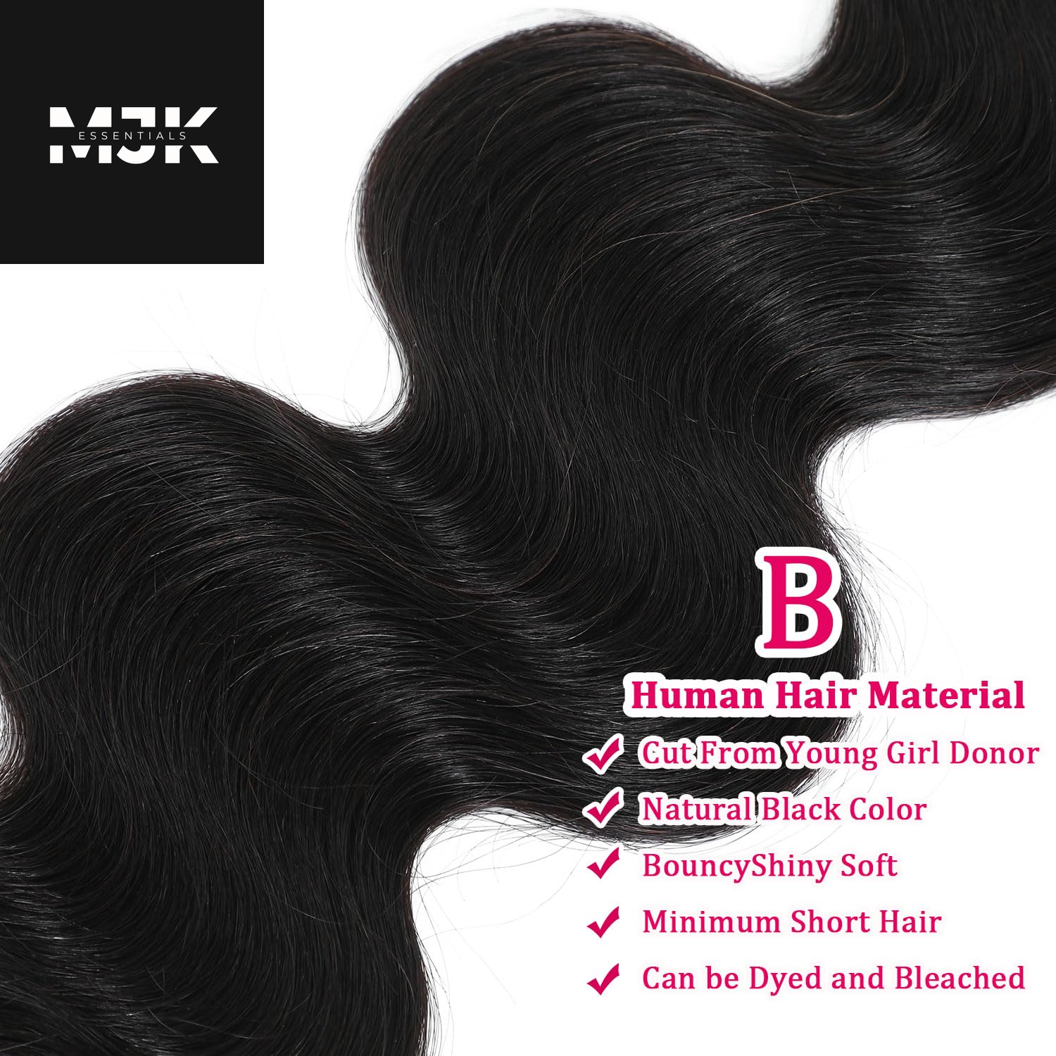 Human Hair Bundles Body Wave Bundles Human Hair 16 18 20 Inch 12A Grade 100% Unprocessed Brazilian Virgin Hair Body Wave 3 Bundles Deals Real Human Hair Extensions for Black Women Natural Black