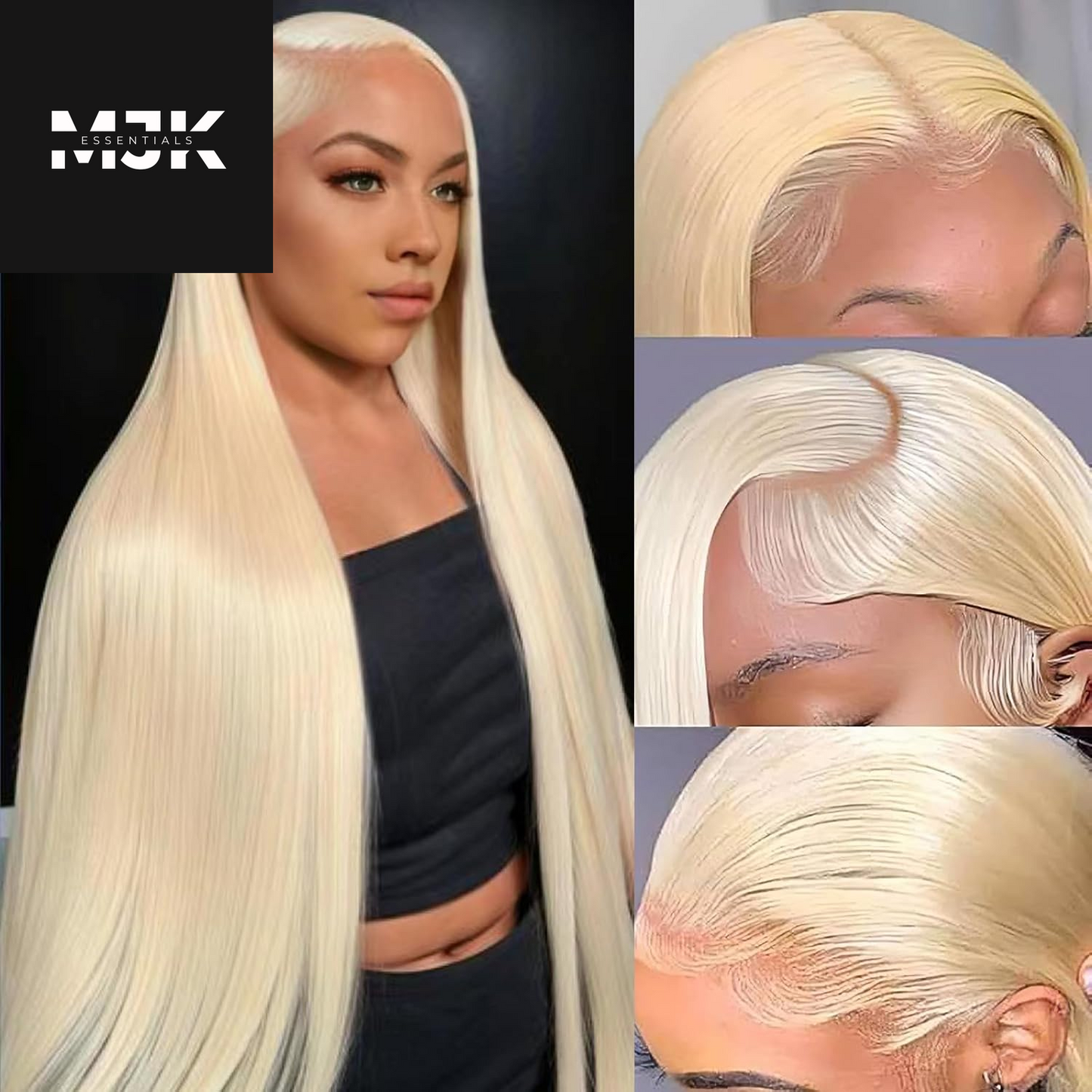 30 Inch 613 Lace Front Wig Human Hair Blonde 13X6 HD Transparent Lace Front Wigs Human Hair 180% Density Blonde Glueless Wigs Human Hair 613 HD Straight Lace Frontal Wigs Human Hair Pre Plucked