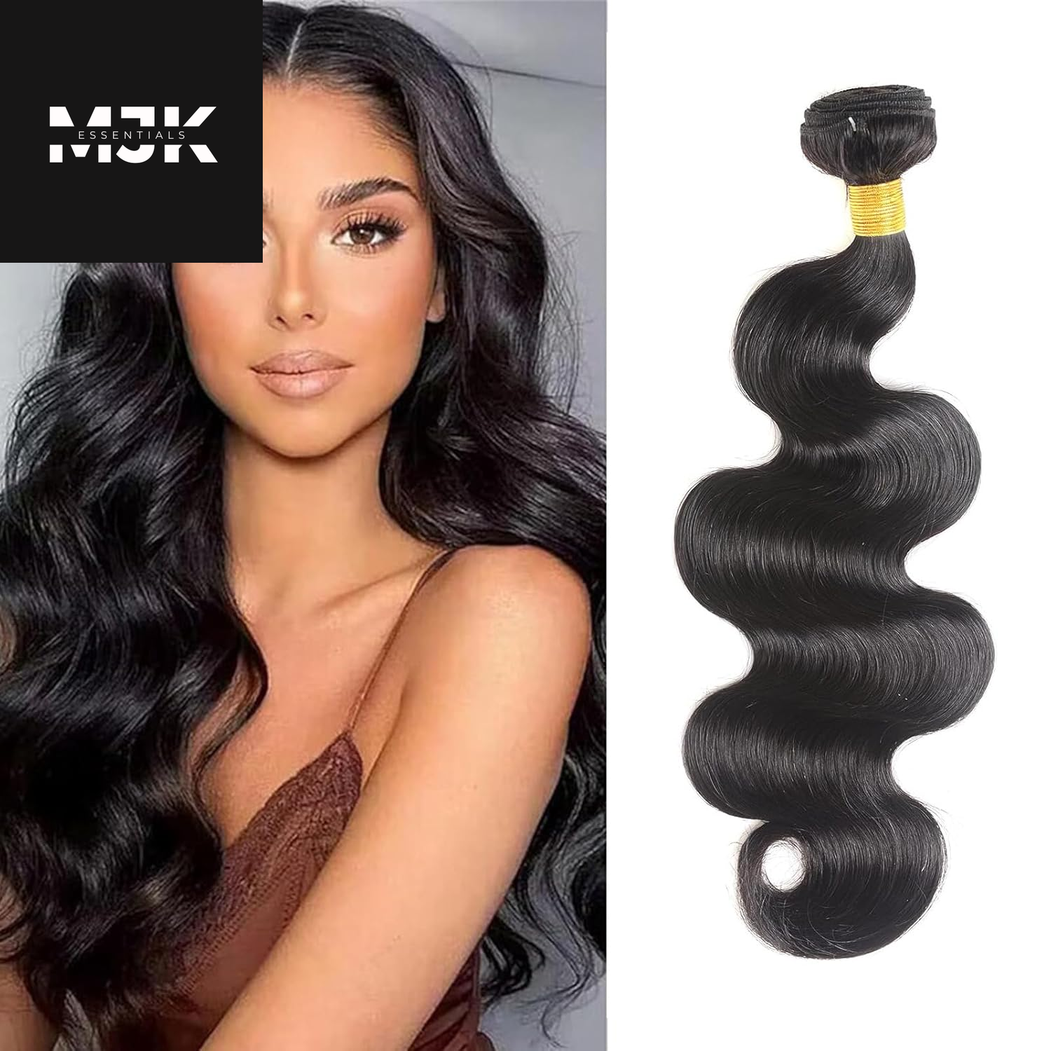 Body Wave Bundles Human Hair 16 18 20 Inch 100% Unprocessed 12A Brazilian Virgin Human Hair Extensions Quick Weave Bundles Hair Natural Black