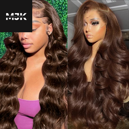 28 Inch Ombre Lace Front Wig Human Hair 1B/30 Body Wave Highlight Lace Front Wigs Human Hair Colored 13X4 Ombre Brown Wig Human Hair 200% Density Glueless HD Lace Frontal Wigs Human Hair