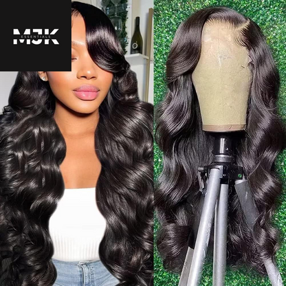 Closure Wigs Human Hair Body Wave 5X5 HD Lace Closure Wigs Human Hair Pre Plucked with Baby Hair 180% Density Brazilian Virgin Human Hair Wigs for Black Women Natural Color (Body Wave Wig, 24 Inch)