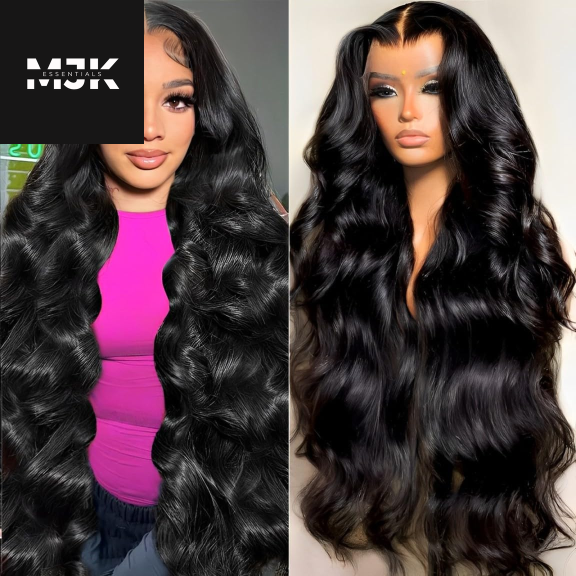 30 Inch 13X6 Lace Front Wigs Human Hair 200 Density Body Wave HD Lace Front Wigs Human Hair Pre Plucked Natural Color Glueless Wig 100% Virgin Human Hair Lace Front Wigs for Women