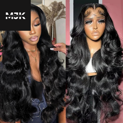 Closure Wigs Human Hair Body Wave 5X5 HD Lace Closure Wigs Human Hair Pre Plucked with Baby Hair 180% Density Brazilian Virgin Human Hair Wigs for Black Women Natural Color (Body Wave Wig, 24 Inch)