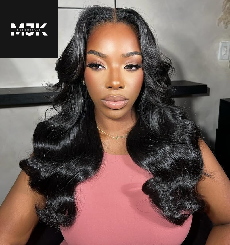 Closure Wigs Human Hair Body Wave 5X5 HD Lace Closure Wigs Human Hair Pre Plucked with Baby Hair 180% Density Brazilian Virgin Human Hair Wigs for Black Women Natural Color (Body Wave Wig, 24 Inch)