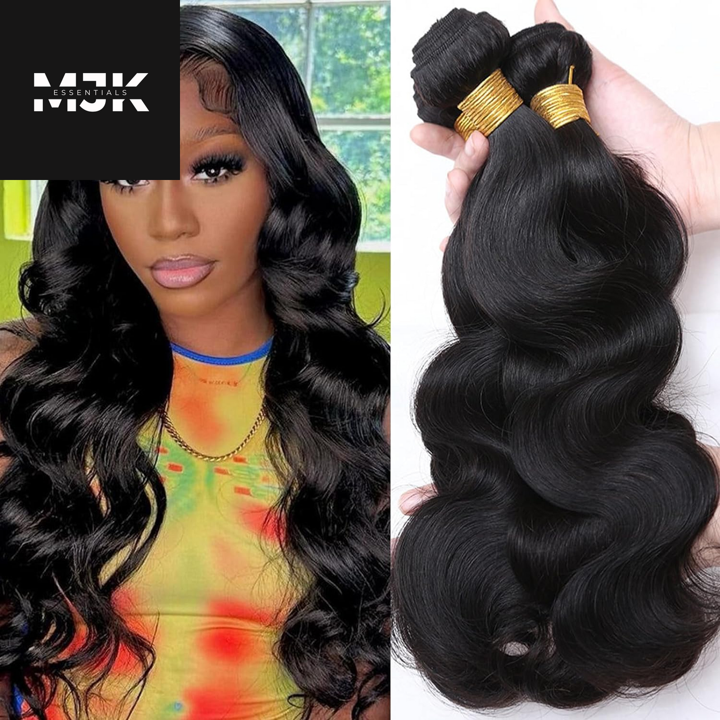 Human Hair Body Wave 4 Bundles 14 16 18 20 Inch 12A 100% Unprocessed Myanmar Soft and Full Double Welf Quick Wave Natural Color Human Hair Extensions for Women