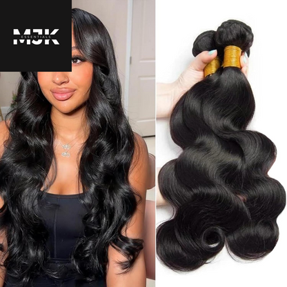 12 a Human Hair Bundles 20 22 24 26 Inch Body Wave Curly Bundles Human Hair 100% Unprocessed Brazilian Raw Virgin Hair 4 Bundles Body Wave Natural Color