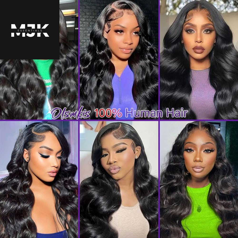 Brazilian Human Hair Bundles 18 20 22 Inch Body Wave 3 Bundles Human Hair 300Gm 12A 100% Unprocessed Brazilian Virgin Raw Hair Extensions Natural Black Weave Real Human Hair Bundles for Women