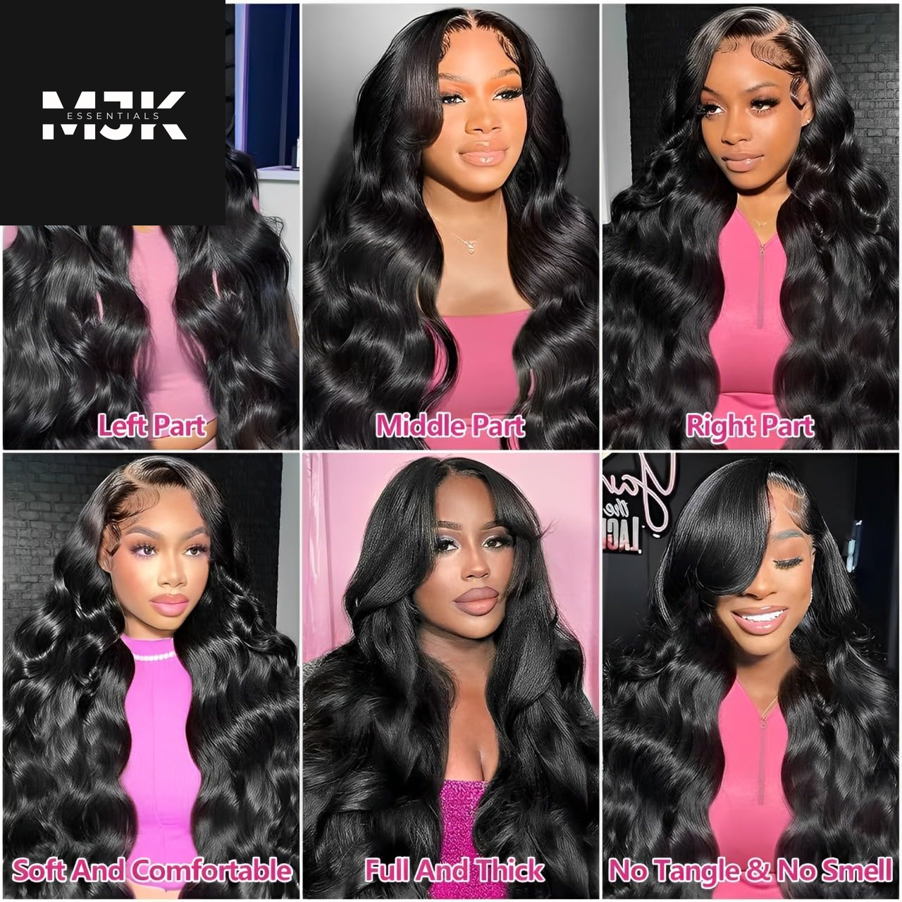 30 Inch 13X6 Lace Front Wigs Human Hair 200 Density Body Wave HD Lace Front Wigs Human Hair Pre Plucked Natural Color Glueless Wig 100% Virgin Human Hair Lace Front Wigs for Women