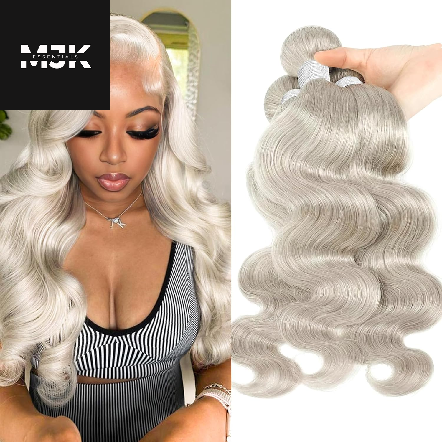 613 Bundles Human Hair 16 18 20 Inch Blonde Body Wave Bundles Human Hair 100% Unprocessed 12A Virgin Human Hair 3 Bundles 613 Body Wave Human Hair Weave Extensions