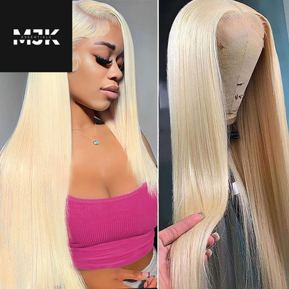 30 Inch 613 Lace Front Wig Human Hair Blonde 13X6 HD Transparent Lace Front Wigs Human Hair 180% Density Blonde Glueless Wigs Human Hair 613 HD Straight Lace Frontal Wigs Human Hair Pre Plucked