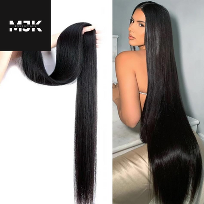 Human Hair Bundles Straight 3 Bundles Human Hair 24 26 28 Inch 100% Unprocessed 12A Brazilian Virgin Hair Bundles Weave Straight Human Hair Extensions