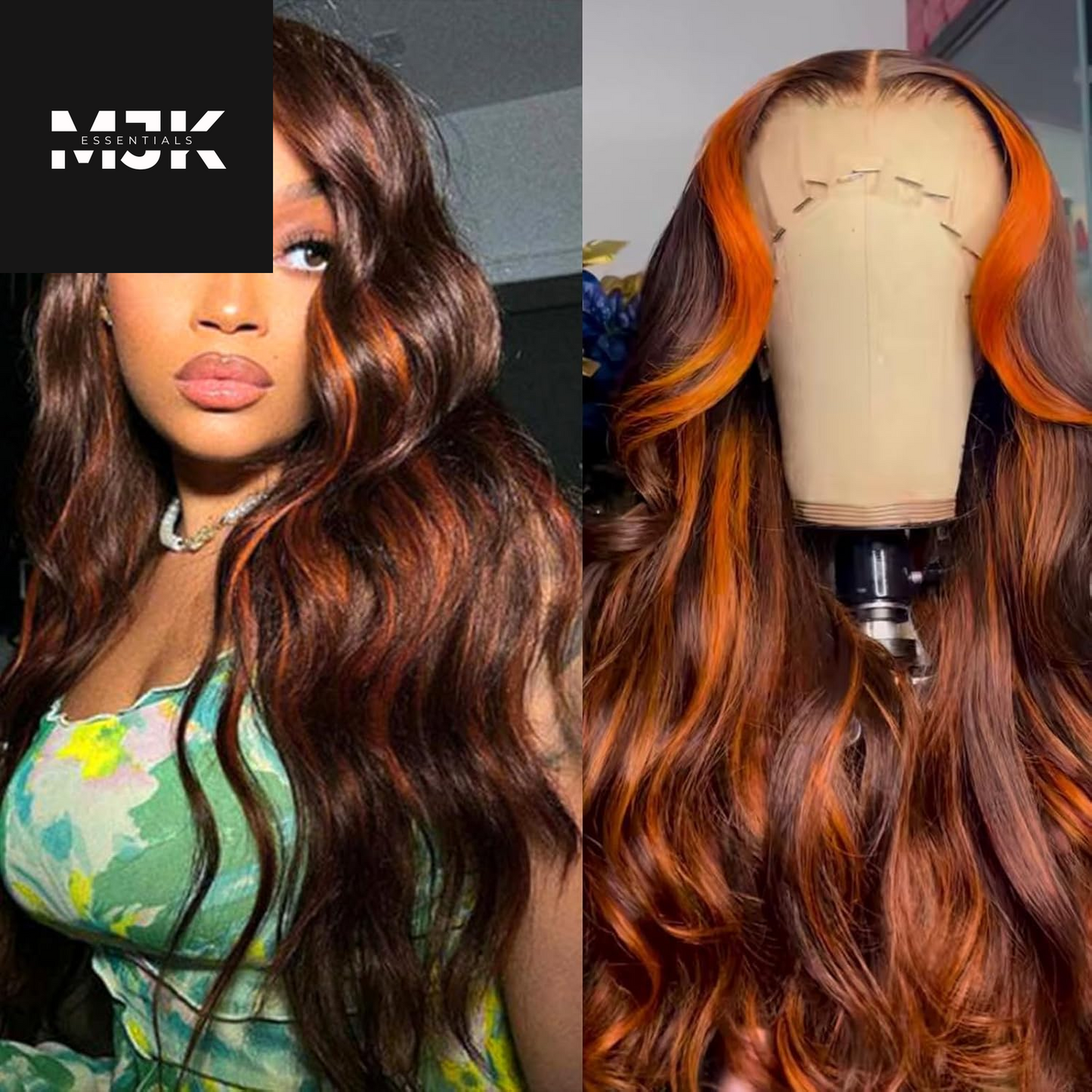 30Inch 13X6 Chocolate Brown Body Wave Lace Front Wigs Human Hair Pre Plucked with Baby Hair 180% Density Full Lace Human Hair Wigs HD Transparent Lace Frontal Wigs for Women Colored Wigs