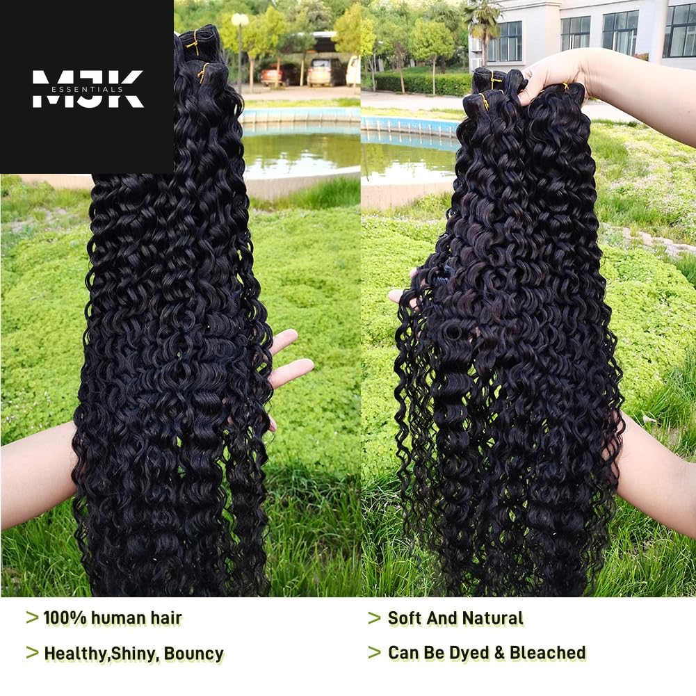 Human Hair Bundles 16 18 20 Inch 12A Brazilian Water Wave Bundles 100% Unprocessed Virgin Deep Wave Human Hair 3 Bundles/Lot Hair Weft Natural Color