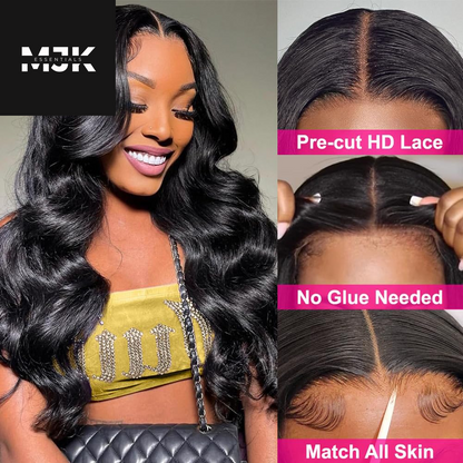 28 Inch 5X5 HD Lace Closure Wigs Human Hair Wear and Go Glueless Wigs Human Hair Pre Plucked Pre Cut 180% Density Body Wave Lace Front Wigs Human Hair for Women