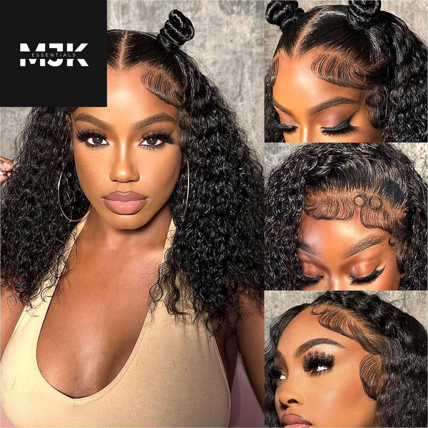 Closure Wigs Human Hair Body Wave 5X5 HD Lace Closure Wigs Human Hair Pre Plucked with Baby Hair 180% Density Brazilian Virgin Human Hair Wigs for Black Women Natural Color (Body Wave Wig, 24 Inch)