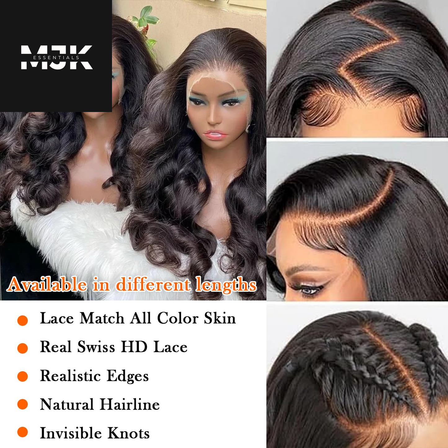 28 Inch Body Wave Lace Front Wigs Human Hair 13X4 HD Transparent Lace Frontal Wigs Human Hair 180% Density Glueless Wigs Pre Plucked with Natural Hairline Baby Hair Wigs for Black Women