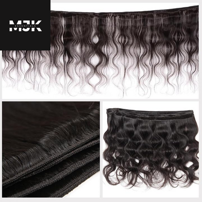 12A Human Hair Bundles 22 24 26 Inch Body Wave Bundles Human Hair 100% Unprocessed Brazilian Virgin Hair 3 Bundles Human Hair Body Wave Quick Weave Bundles Hair Extensions Natural Black